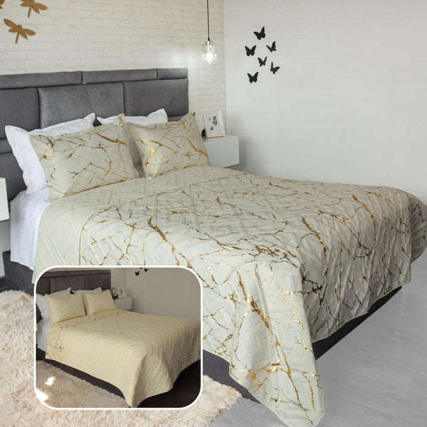 COLCHA ESPAÑOLA MARLOLEADA BEIGE