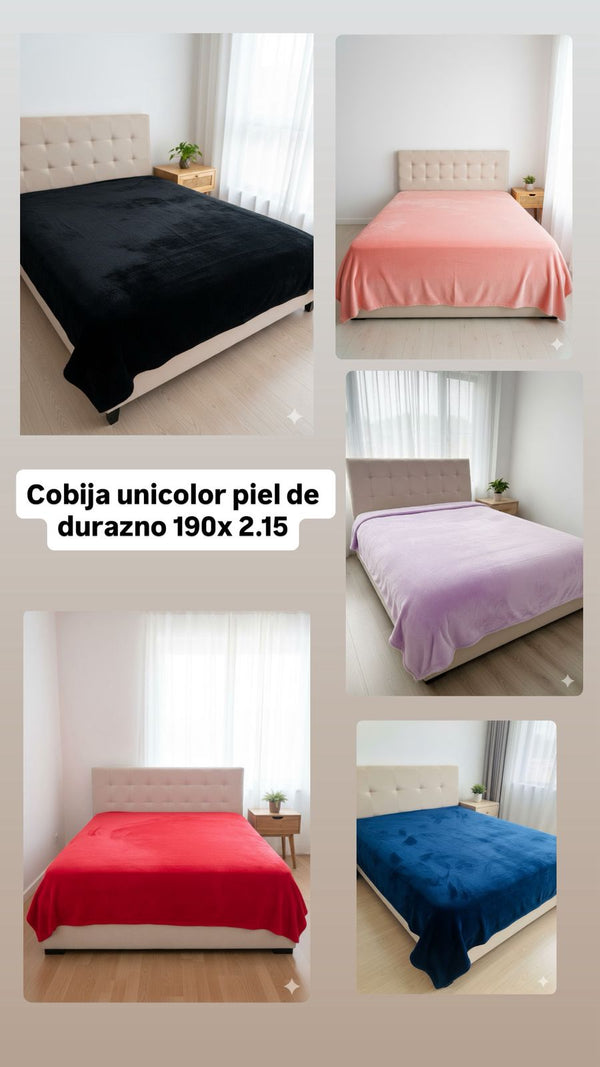COBIJA   PIEL DE DURAZNO